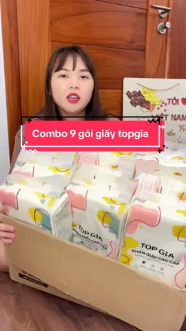 Combo 9 gói giấy topgia #lienlanhle #xuhuong 