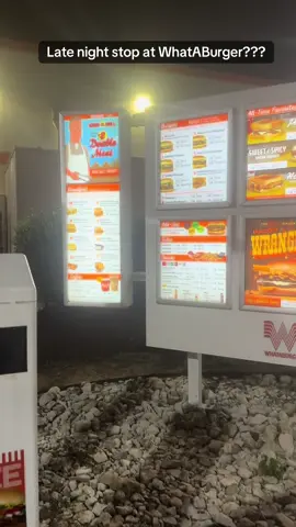 Late Night Stop at WhatABurger??? #whataburger #greatfood #burger #fastfood 