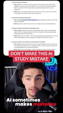 If you’re using AI…don’t make this mistake  #atar #StudyTips #ai #hsc #vce 