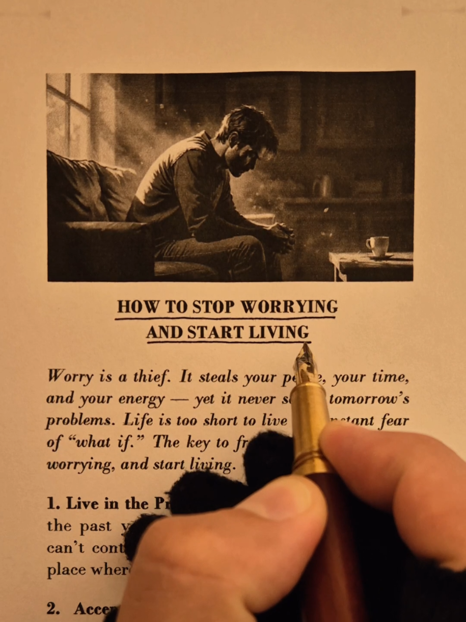 How to stop worrying and start living ☝️  #motivation  #inspiration  #worry #living  #life 