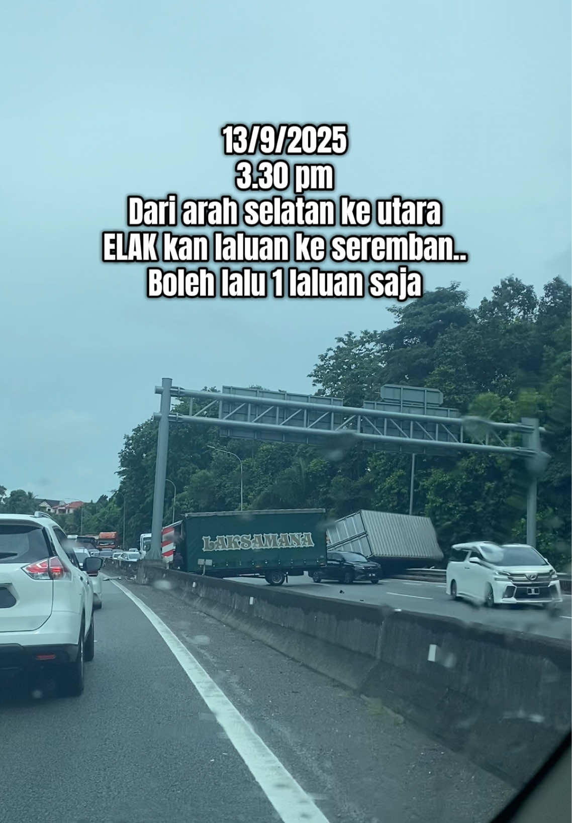 Hari2 memandu & selamat bercuti.. #jem #harimalaysia #highwayseremban #excident #2025 