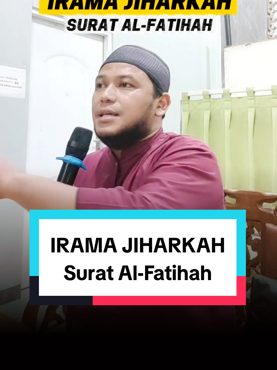 Surat Al-Fatihah Irama Jiharkah. #ngaji #tilawahquran #jiharkah #cintaquran #murottalquran 