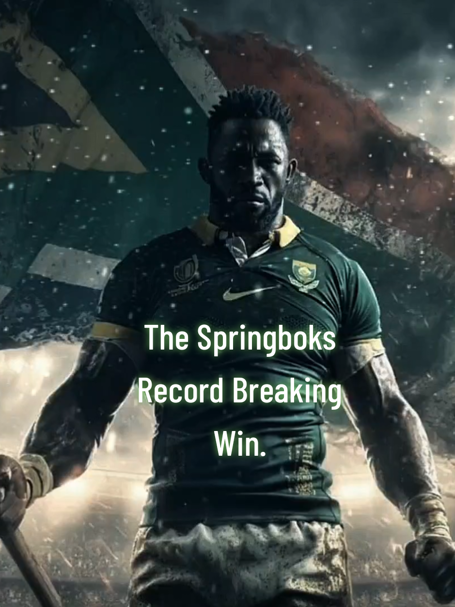 A record Breaking Win for The Springboks in Wellington! @Springboks.rugby #fyp #springboks #rugby #allblacks #southafrica 