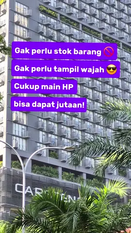 Gak perlu stok barang 🚫 Gak perlu tampil wajah 😎 Cukup main HP bisa dapat jutaan! #bisnisonline #kerjadirumah #cuandarinternet #produkdigital 