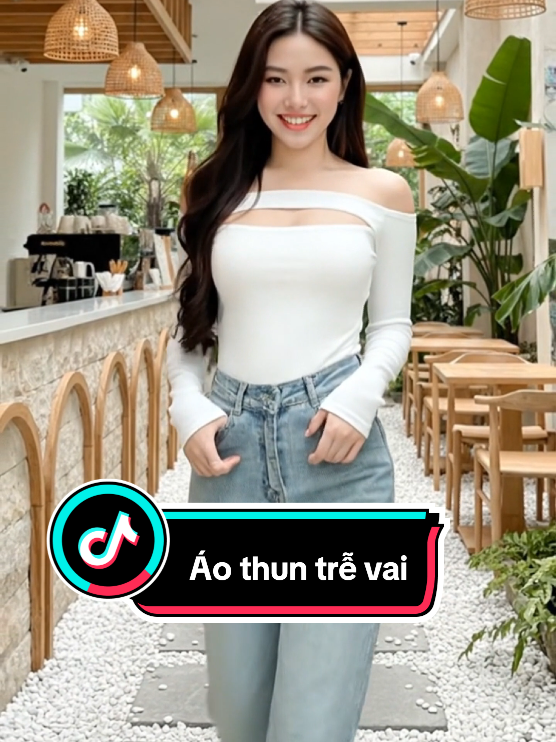 Áo thun nữ trễ vai. #linhlinhshop17 #ao #aothun #aothuntrevai #thoitrangnu 