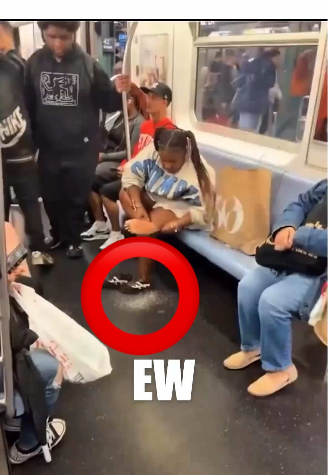 What should the fine be for this public crime?! 🦶🏻🚂 Don’t let Swamp Feet happen to you. Holy Foot Cream helps break down rough/dry calloused feet, wicks moisture AND deodorizes your feet. Triple foot threat against moisture + bad odor. 🦶🏻🪽 #HolyFootCream #FootCream #FootCare #feetcare  @quintin @Men’s Health @Missy @Jenn Amoroso @Danielle | Millenial Life 