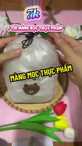 100 chiếc 1 túi màng bọc thực phẩm chỉ 7k #xh #mangbocthucpham #mangbocthucphamgau #xhtiktok #xuhuong 