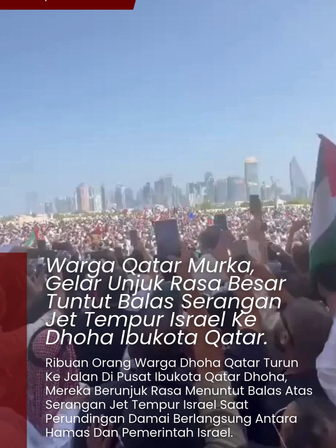 Perdana Menteri Qatar, Sheikh Mohammed bin Abdulrahman Al-Thani, mengecam keras serangan udara Israel yang menargetkan para pemimpin Hamas di ibu kota Doha. Ia menyebut serangan itu sebagai tindakan “berbahaya” yang bertujuan menggagalkan proses perundingan gencatan senjata di Gaza. Qatar sendiri selama ini menjadi mediator utama dalam negosiasi antara Israel, Hamas, dan Amerika Serikat. Sheikh Mohammed mengungkapkan bahwa Amerika Serikat baru memberi tahu Qatar tentang serangan tersebut sepuluh menit setelah operasi militer dimulai. #fyp #beritaviral #beranda #berandatiktok #qatar