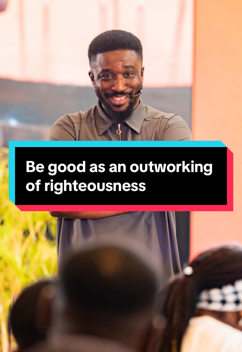 Live a good life because it’s an outworking of righteousness, not based on your merit.  #FridayNightLive  #fnl  #abuja  #pastorenoch 