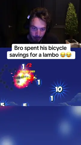 Bro spent his bicycle savings for a lambo 😂😂 #fyp #streaming #streamer 