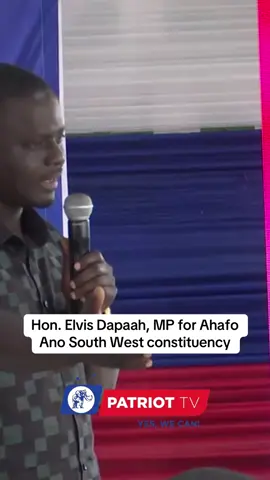 Hon. Elvis Dapaah, MP for Ahafo Ano South West constituency, calls upon delegates to support Dr. Mahamudu Bawumia with their votes ahead of the January 31 Presidential Primaries.  #winwithbawumia  #Bawumia2028 #breaking #bawumia #npptv 