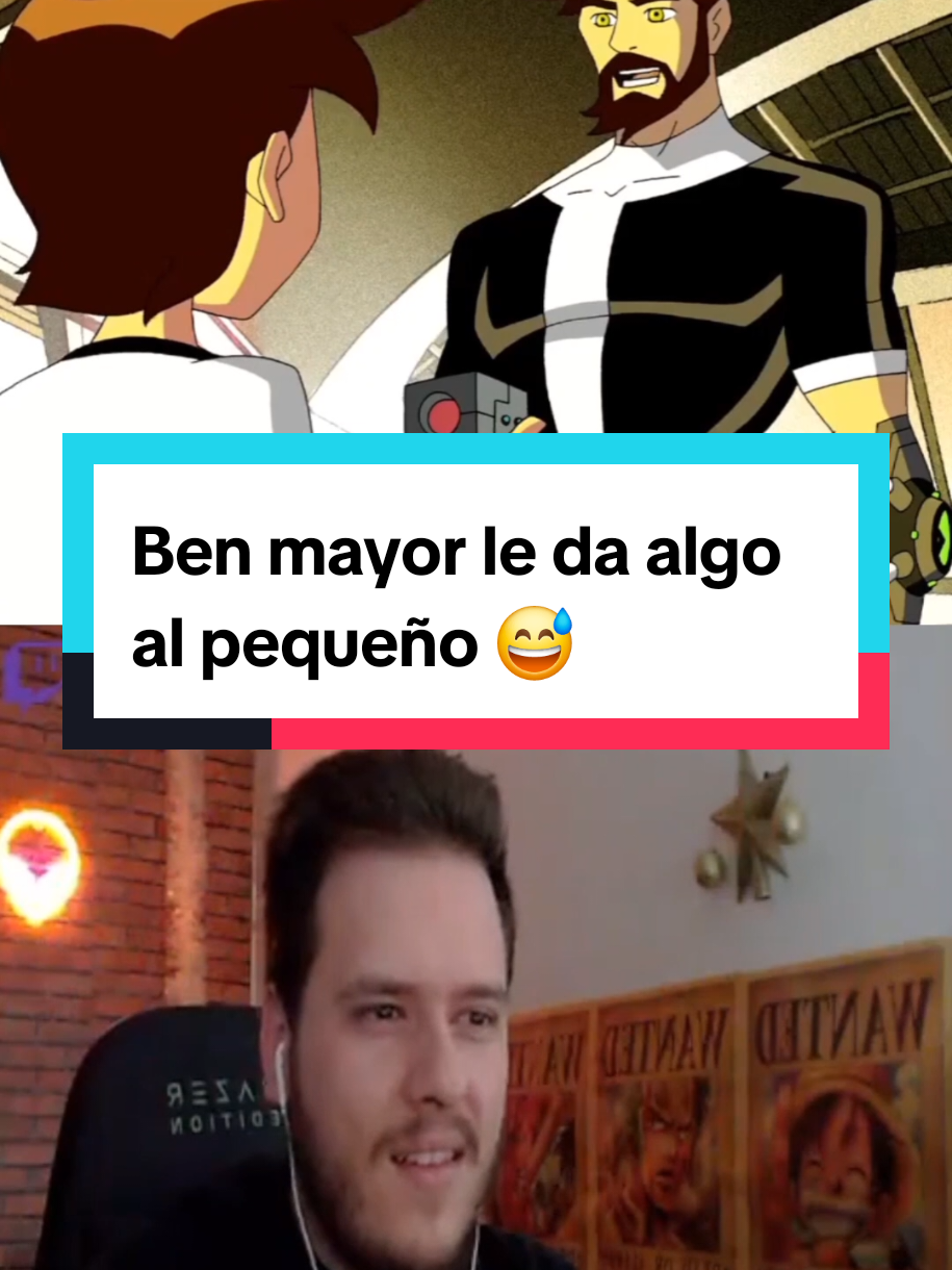 Ben mayor le da algo al pequeño #ben10 #ben10alienforce #gwentennyson #cartoonnetwork #ben10omniverse 