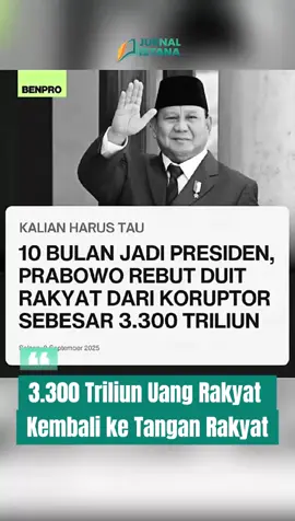 Presiden Republik Indonesia Prabowo Subianto mengungkapkan pemerintahan yang dia pimpin berhasil mengidentifikasi dan menyelamatkan Anggaran Pendapatan dan Belanja Negara (APBN) yang rawan diselewengkan. #fyp #xybcafyp #prabowo #korupsi #foryoupage 