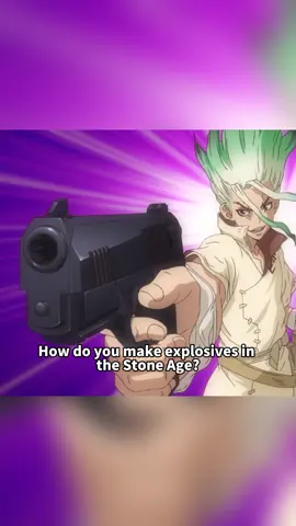 How to make gunpowder in primitive times#anime #drstone #shorts 