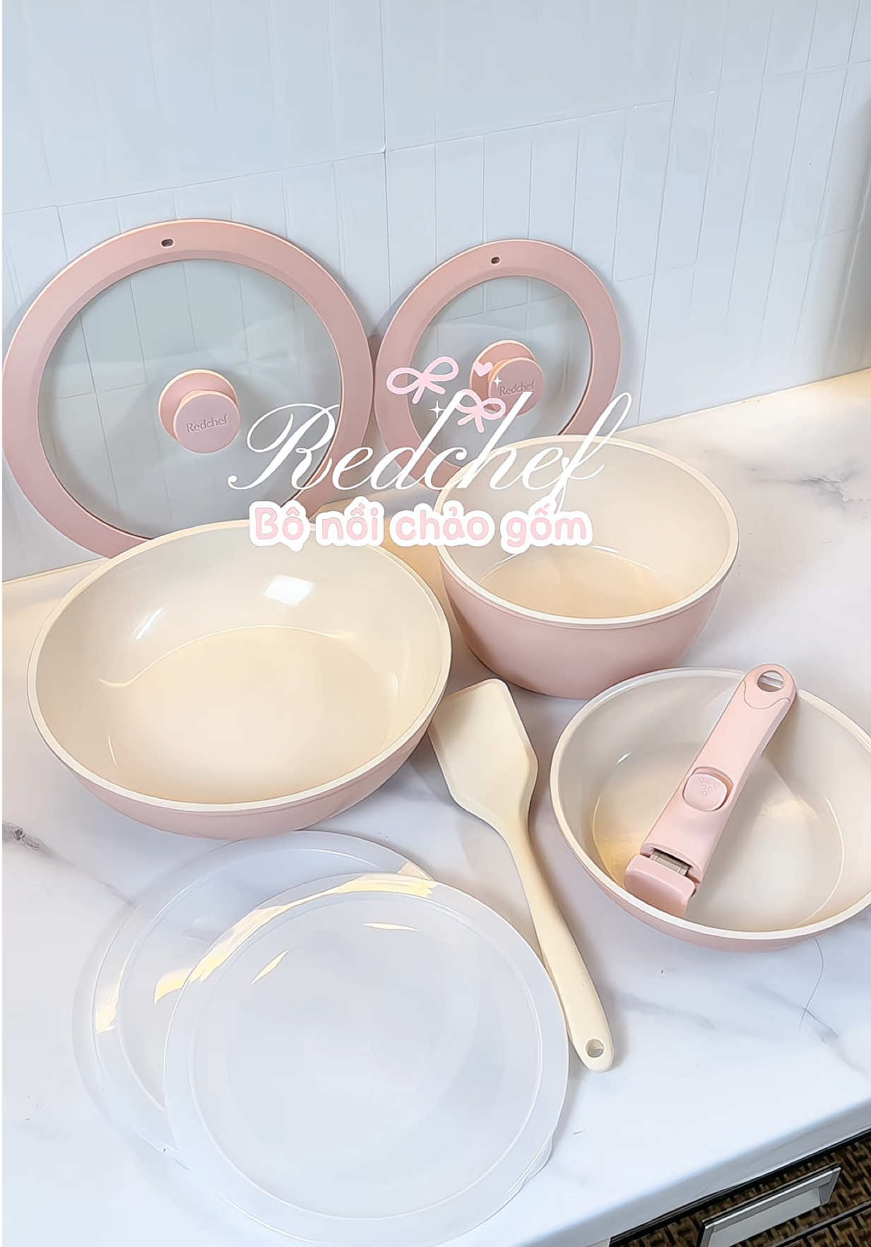 Bộ nồi xinh của nhà Redchef, nấu ăn cũng phải keo lì #decor#kitchen#kitchenware#noichongdinh#chaochongdinh