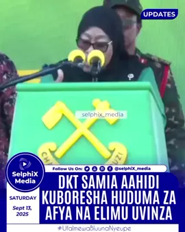 Mgombea Urais wa Jamhuri ya Muungano wa Tanzania kupitia Chama Cha Mapinduzi (CCM), Dkt. Samia Suluhu Hassan, amesema serikali yake itaendelea kuboresha huduma za afya na elimu wilayani Uvinza na mkoa wa Kigoma kwa ujumla endapo atapewa ridhaa ya kuongoza kwa muhula wa pili. Akihutubia katika mkutano wa kampeni uliofanyika leo Jumamosi, Septemba 13, 2025, Uvinza mkoani Kigoma, Dkt. Samia amesema tayari serikali imejenga Hospitali ya Wilaya, kuongeza vituo vya afya na zahanati nyingi sambamba na kuboresha upatikanaji wa dawa kwa kiwango cha juu. “Tumefanikisha upatikanaji wa dawa kwa asilimia 91 ndani ya wilaya hii. Hii maana yake ni kwamba wananchi hawalazimiki tena kuambiwa wakatafute dawa nje ya hospitali. Mkakati wetu tunapokwenda mbele ni kuanzisha majaribio ya mpango wa Bima ya Afya kwa Wote, na tukifanikiwa vizuri, mpango huu utaenea nchi nzima,” amesema. Aidha, Dkt. Samia ameahidi kukamilisha ujenzi wa jengo la mama na mtoto katika hospitali hiyo na kujenga kituo cha afya Kazuramimba ili kukidhi mahitaji ya wananchi kutokana na ongezeko la watu. Kwa upande wa elimu, Dkt. Samia amesema zaidi ya shilingi bilioni 13 zimetumika kuboresha elimu ya msingi ikiwemo ujenzi wa shule mpya za msingi 34 zilizowezesha kufikia zaidi ya asilimia 100 ya udahili wa wanafunzi. Pia zaidi ya shilingi bilioni 19 zimetumika kujenga shule za sekondari na kuongeza idadi ya shule hizo kufikia 31. “Kwenye eneo la ujuzi, tumewekeza shilingi bilioni 2.8 kukamilisha ujenzi wa chuo cha mafunzo ya ufundi stadi (VETA) na kuboresha mazingira yake ya kujifunza. Pia tutaendelea na ujenzi wa kituo cha walimu hapa Uvinza na kusimamia mpango wetu wa elimu bila ada kuanzia chekechea hadi sekondari,” amesisitiza Dkt. Samia. Dkt. Samia amewaomba wananchi wa Uvinza kumpa ridhaa ya kuendelea na urais ili kukamilisha miradi hiyo na kuendeleza mafanikio yaliyopatikana katika miaka mitano iliyopita. . . Endelea kufuatilia @selphix_media kwa Habari Zaidi  #uchaguzimkuu2025 #kampeni #samiasuluhuhassan #chamachamapinduzi  #selphix_media
