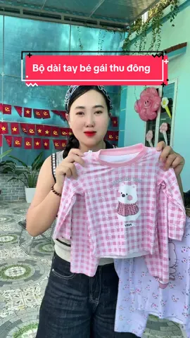 Bộ dài tay bé gái thu đông xinh xắn #bodaitaychobe #bodaitaybegai #bothudongchobe 