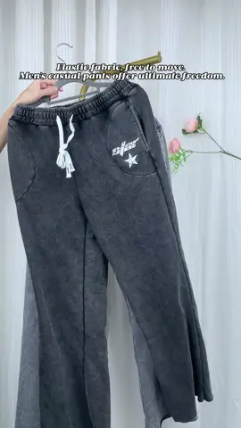 Loose fit + elastic waist>>Versatile and comfortable😎👖#mensjoggers #streetwearfashion #loosefitpants #elasticwaistpants #vintagecasual #allseasonstyle #dailywear #mensfashion #knitpants #ootdmen #TikTokShopLaborDaySale #backtoschooltiktokshop 