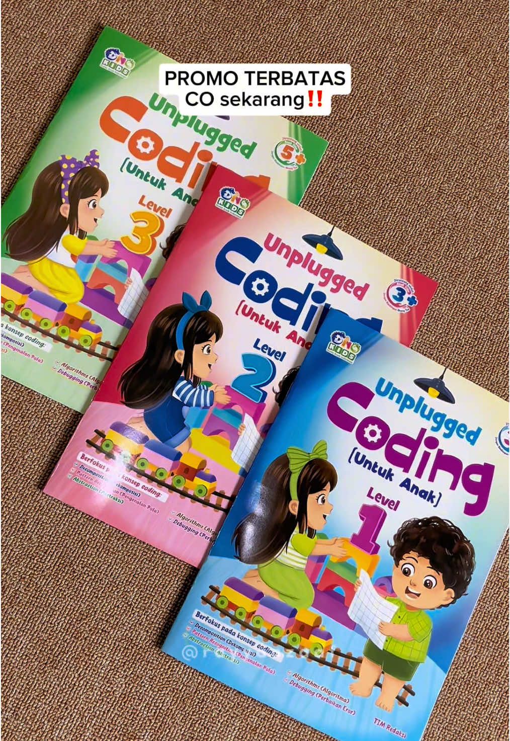 Sekarang ada buku coding yang dirancang khusus untuk melatih kemampuan berpikir anak usia 3-7 tahun kayak gini #bukucoding #bukucodinganak #codingforkids 