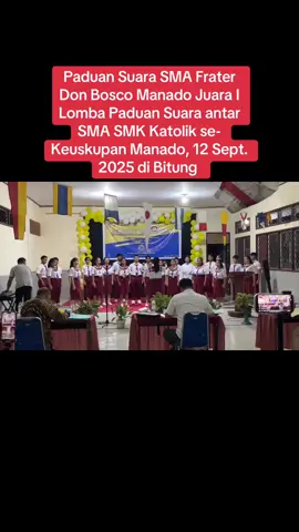 #SMAFRATERDONBOSCOMANADO#tiktokfypmanadosulut2025 #fypシ゚viral2025🌼🖤🔥 #tiktokindonesia🇮🇩2025 #fypberandamu 