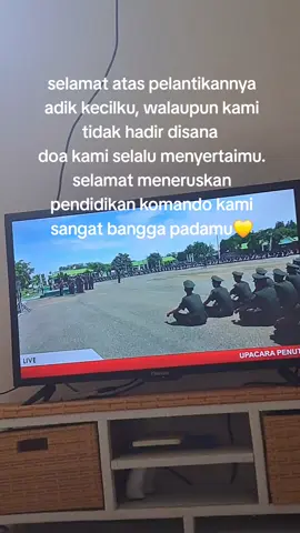selamat dan tetap sehat peluk jauh untuk adik kecilku#tniad #pelantikantni #ridam2seriwijaya #fy 