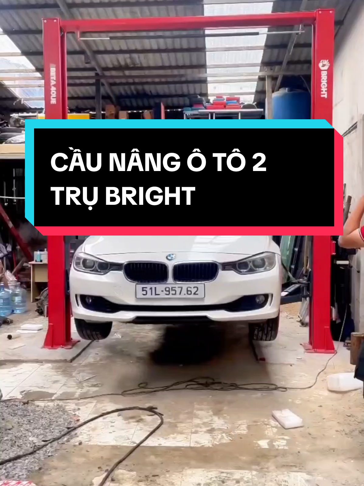 Cầu nâng ô tô 2 trụ Bright #laitruongsa81 #congtytruongsa #caunangoto #caunangoto2tru #caunang2trubright 