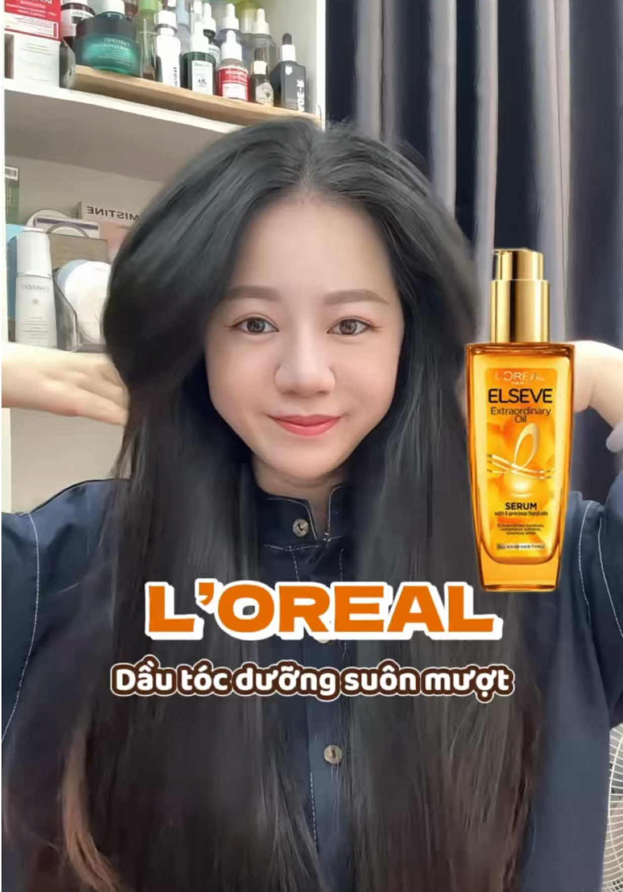 Chăm tóc bóng khoẻ suôn mượt cùng dầu dưỡng tóc L’oreal 🌸🌼✨✨✨ #loreal #lorealparis #chamsoctoc #xuhuong #nghiatruongreview 