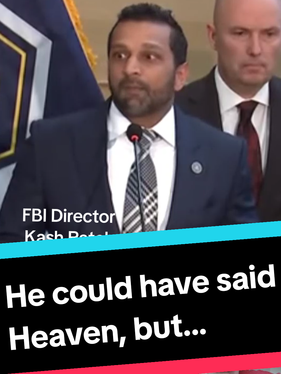 Kash Patel, the FBI Director, is holding a speech for Kirk, with a weird and embarrassing ending 😳 🤔 #kashpatel #charliekirk #fbi #sweden #humour 