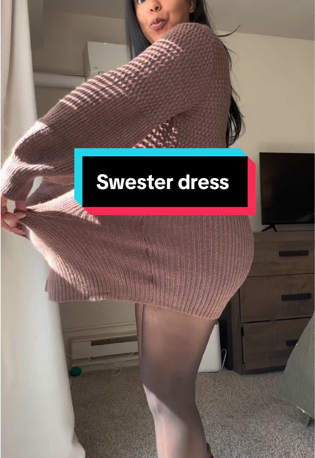 @cupshe_official #cupshe #knitteddress #fallfashion #sweaterdress #casual 