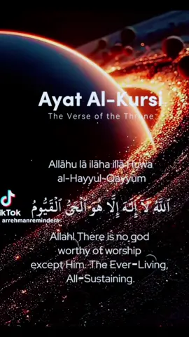 Benefits of Ayat Al-Kursi                                                                                                                     Ayat Al-Kursi is the greatest Ayah in the Quran.                                                Reciting Ayat Al-Kursi  before sleep gives you protection.                                          Ayat Al-Kursi protects you from jins.                          Whoever recites it after EVERY MANDATORY salah, WILL be admitted to Jannah/Heaven                                                                                                          #Islam     #Surah #Surah Ayat Al-Kursi        #Quran   