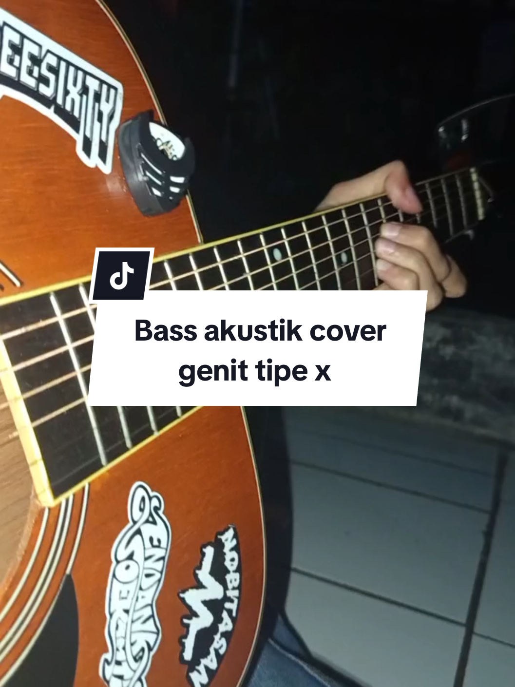 bass genit akustik #covergitar #tipexgenit 