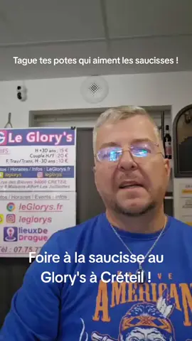 La Foire à la saucisse, l'une des prochaines animations du Glory's à Créteil ! Tu aimes ? Abonne-toi et tague tes potes ! #rencontres #pourtoi #bar #fyp #bisexuel 