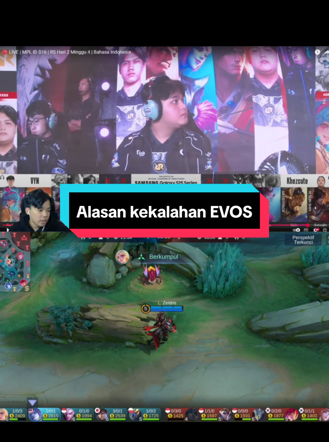 Alasan kekalahan evos menurut kink vannn #NEXTJagoanMabar #MLBBNEXT2025 #MLBB #mplindonesia #evosesports 