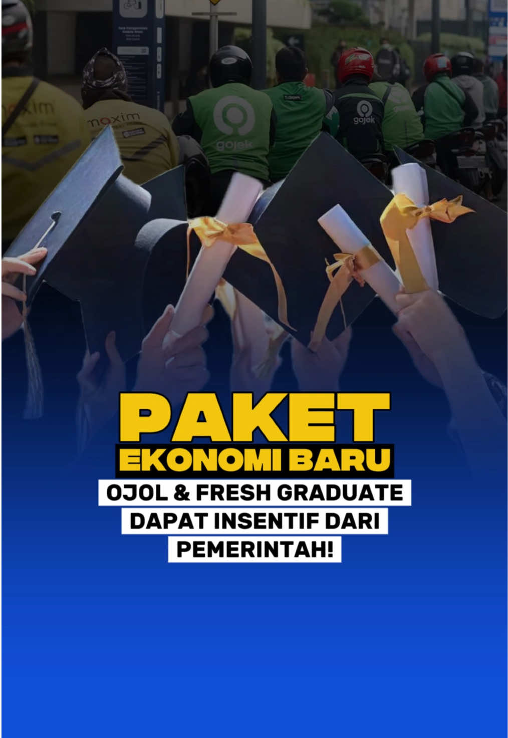 Paket ekonomi baru kini menyasar ke ojol hingga yang baru lulus kuliah.. #airlanggahartarto #ojol #freshgraduate #paketekonomi #kur 