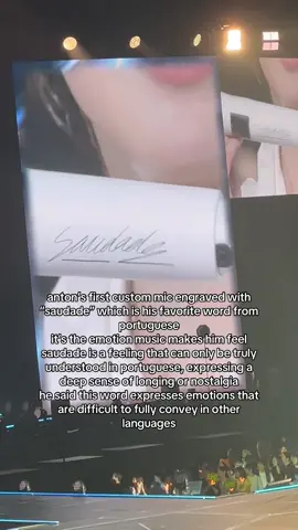 anton’s first custom mic!!! saudade is such a pretty word  #anton #앤톤 #riize #라이즈 #antonlee 