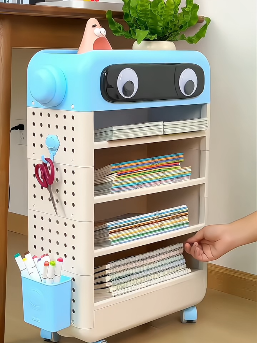 Kệ sách vở đa năng nhiều ngăn kiểu dáng đẹp mắt, bánh xe di chuyển linh hoạt, nhỏ gọn tối ưu không gian-!! #kesach#kedesach#kededo#kededodanang#xuhuong