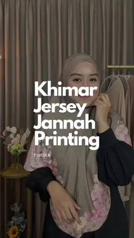 Klik keranjang untuk order Khimar Jersey Jannah Printing dari Fisura #khimardagu #khimarmewah #bergoprinting #bergodagu 