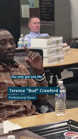 Terance “Bud” Crawford shared powerful words with our Boys Town youth about discipline, focus, and chasing their dreams. His message will stick with them long after the fight. Good luck, @terencebudcrawford today in Vegas! We’ll be cheering you on. 🥊 #CaneloCrawford
