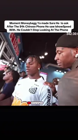 Moment Moneybagg Yo made Sure He  to ask After The $4k Chinese Phone He saw IshowSpeed With. He Couldn’t Stop Looking At The Phone #moneybaggyo #ishowspeed 