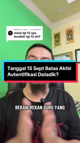Replying to @Lania ✨ apakah tanggal 15 itu batas akhir aktivasi autentikasi nya? Simak sampai sampai selesai #googleautheticator #datadik #dapodik 