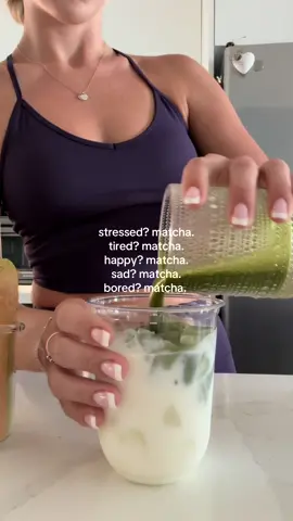 Matcha is the answer to it ALL! 🍵🫶🏼✨ #matcha #matchatea #matchalatte 