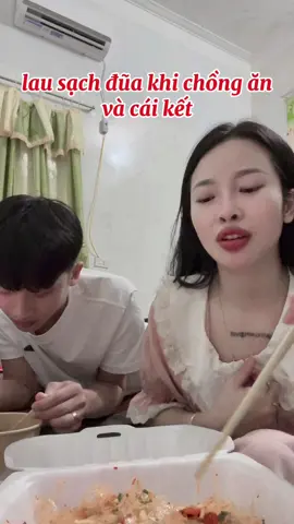 lau sạch đũa khi chồng ăn và cái kết#giadinhbia #xuonghuongtiktok 