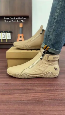 Super Comfort Outdoor Hiking Boots For Men #ootdmen #menshoes #menfashion #menstyle #casualshoes #trendyshoes #casualoutfits #sneakers #hikingboots #boots #leatherboots #fashiontiktok #tiktokshopsummerturnup #spotlightfinds 