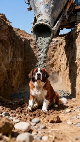 Construction Workers Rescue Dog From Certain Death! #pets #animals