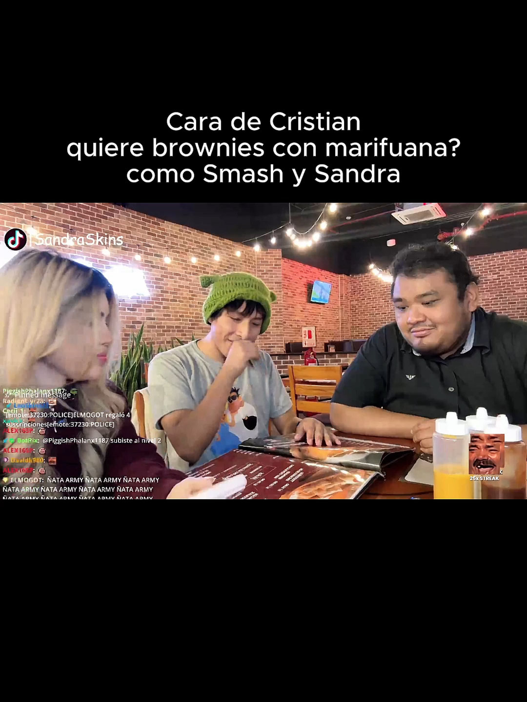 Condor unos brownies ? como Smash y Sandra #sandraskins #smashdota #caradecristian #brownies #kickperu #fyp #parati