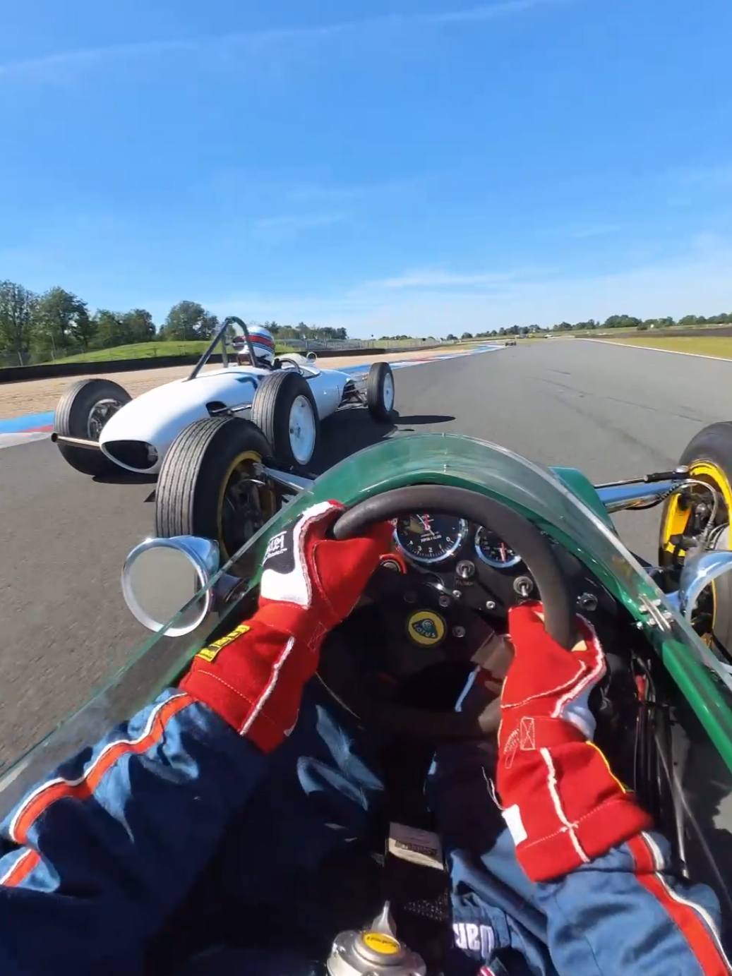 POV: Danny Baker pushing his Lotus 27 Formula Junior to the limit at the TABAC Classic GP Assen! 🔥🏁 shot on @insta360 official  #POV #Racing #Lotus #Insta360 #Insta360Go3 