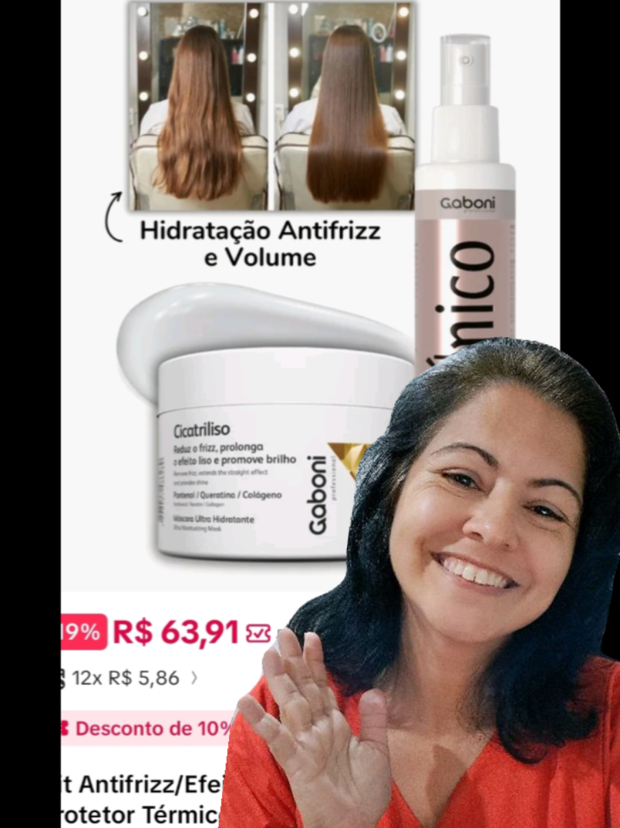 Kit anti frizz Gaboni #gaboni #kitantifrizz #antifrizz 