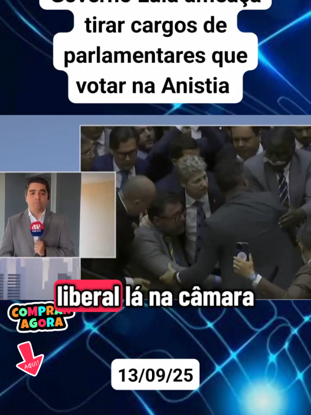 Governo Lula ameaça tirar cargos de parlamentares que votar na Anistia . #noticias #politica #goldnewsoficial 