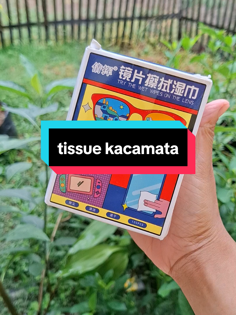 Tissue basah kacamata #tissuekacamata #tissuebasahkacamata 