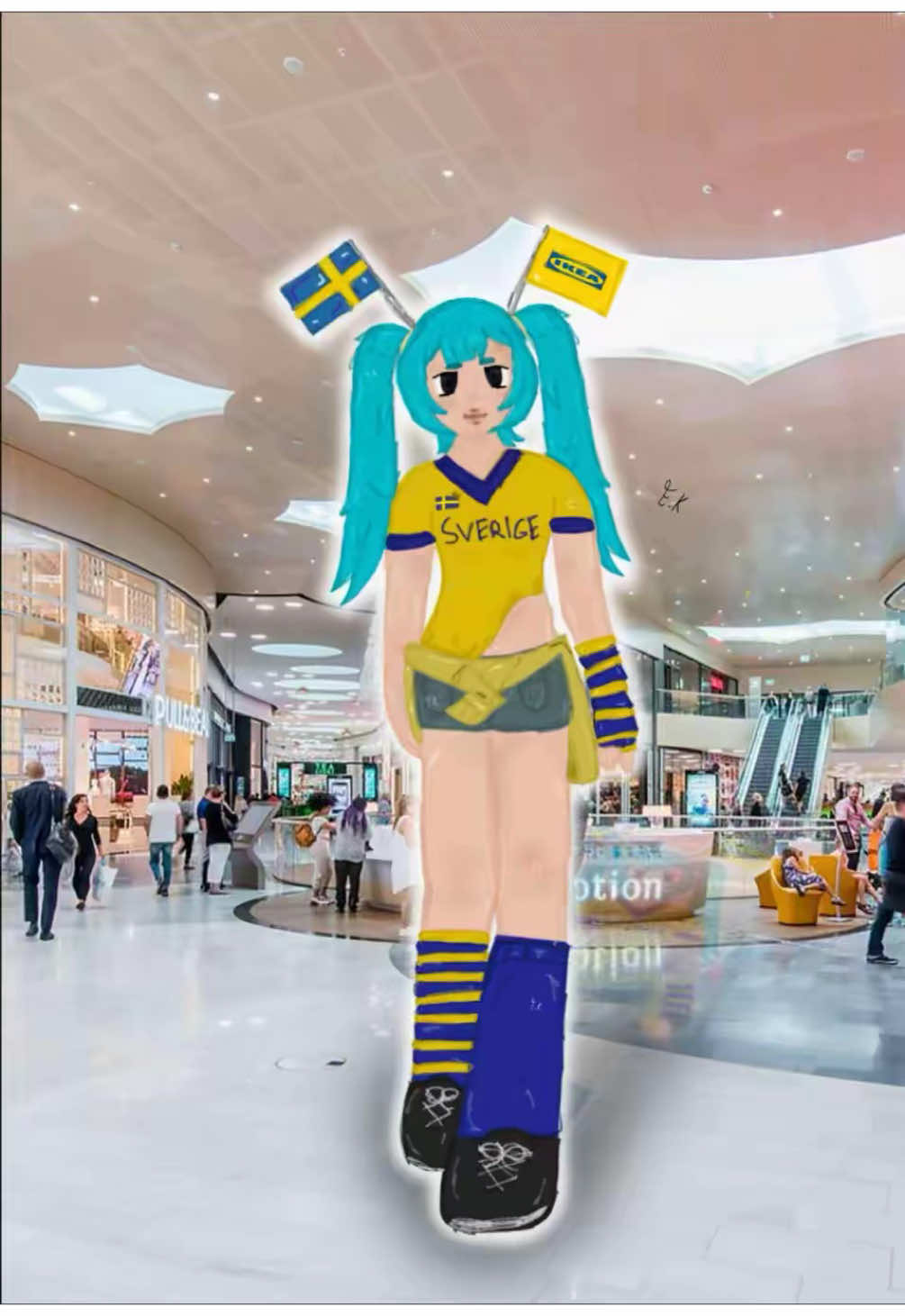 #hatsunemiku 💙💛 || #leeleecosplay #cosplayerfyp #vocaloidcosplay #swedishmiku 